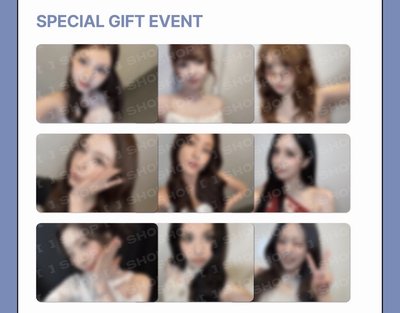 TWICE 線上滿額一套