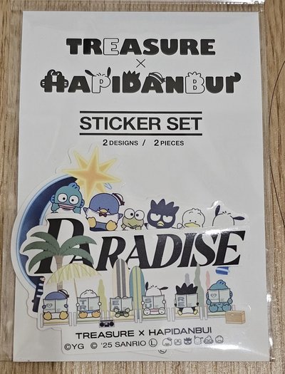 TREASURE × HAPIDANBUI  聯名貼紙