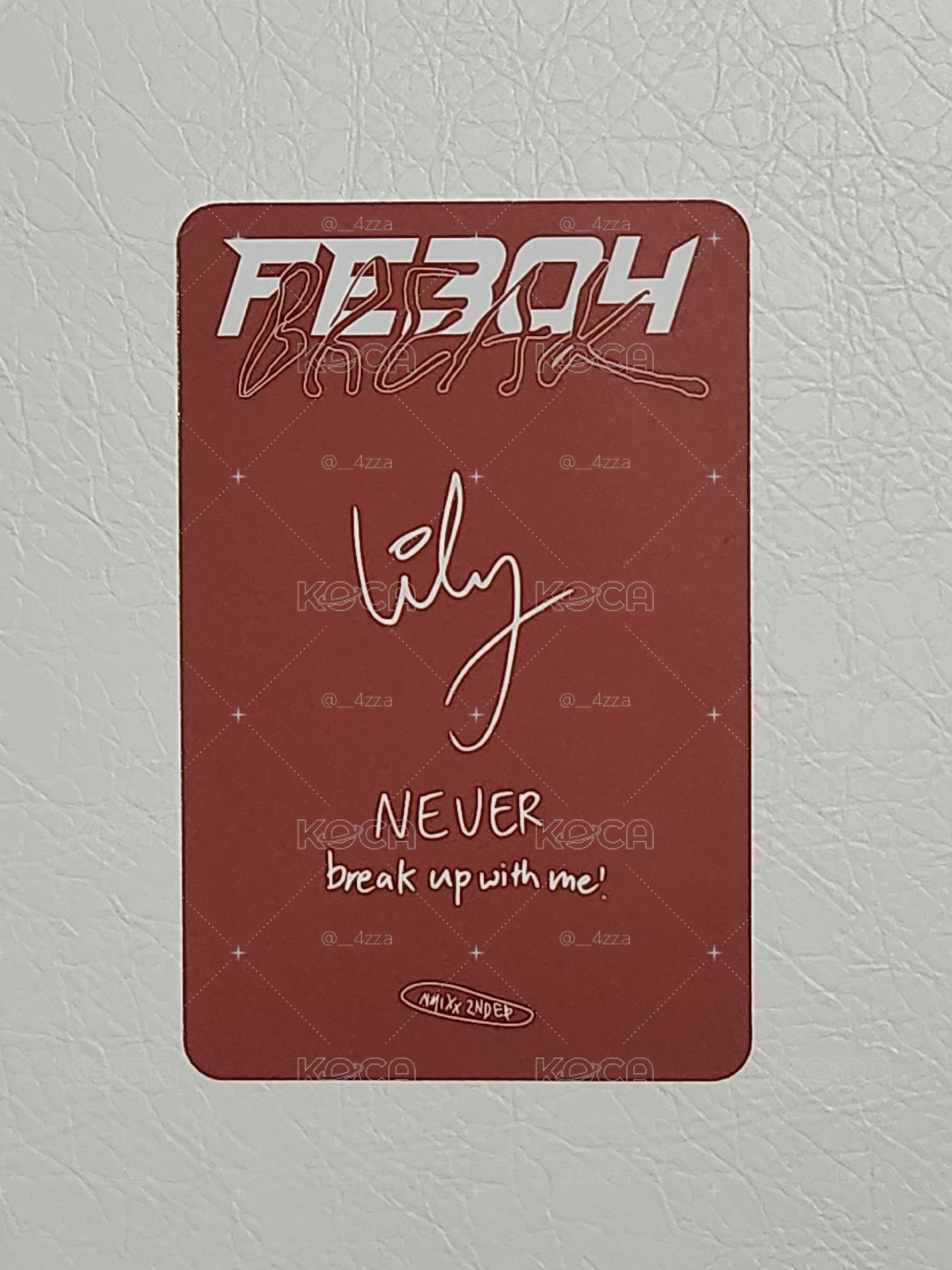 Lily ⭑.ᐟ 粉髮專卡 🩷