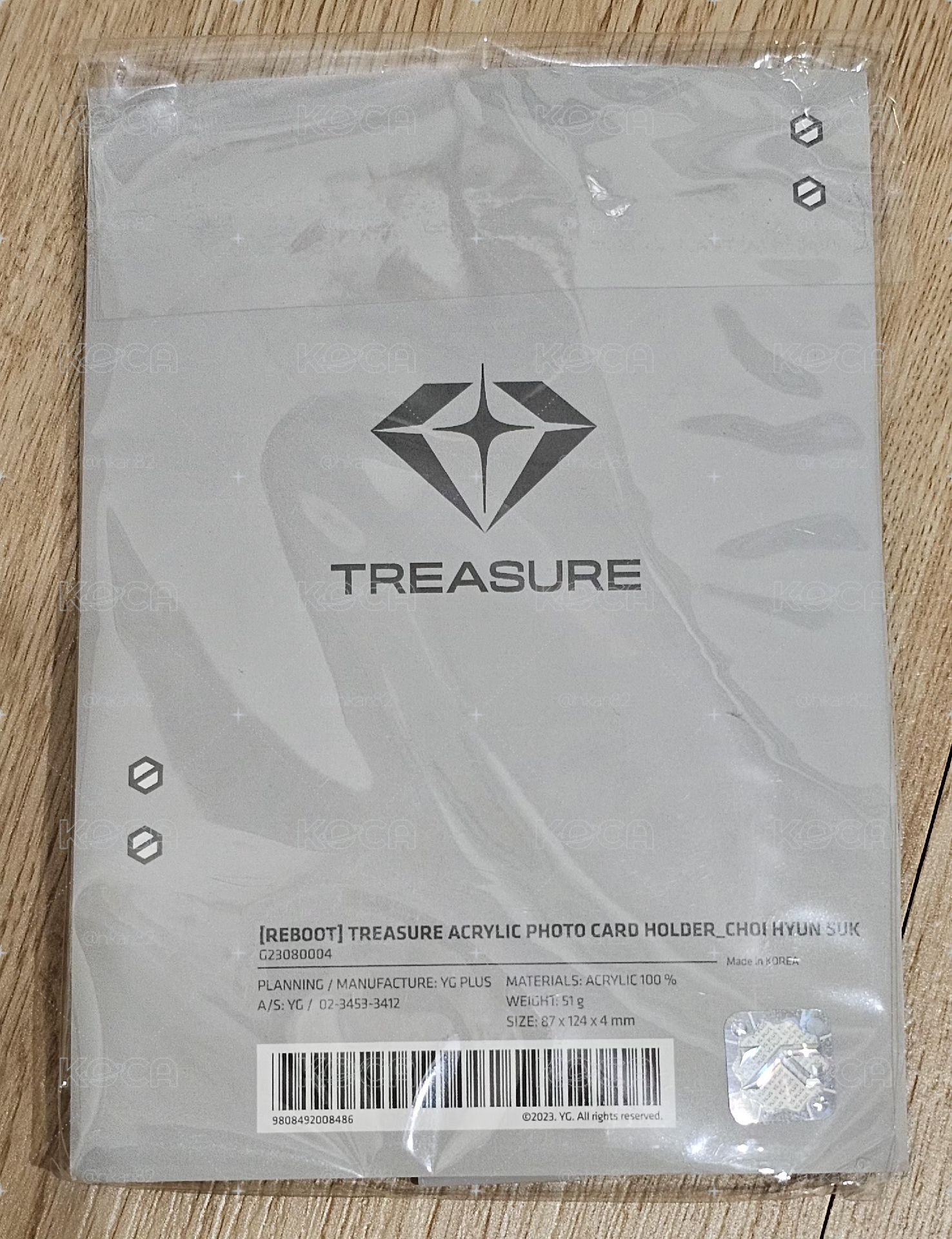 TREASURE REBOOT 相片小卡收納夾 CHOI HYUN-SUK 🦔