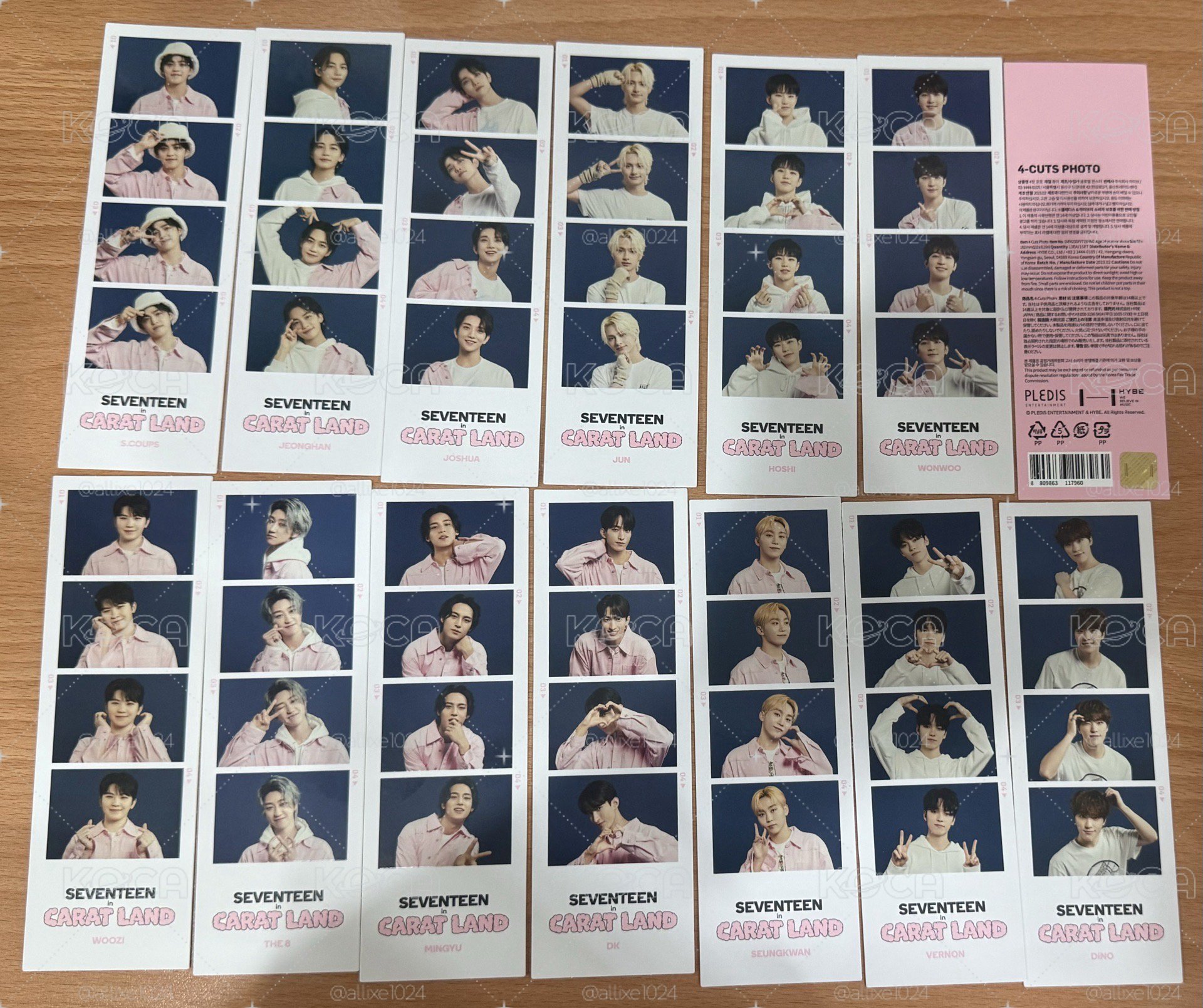 SEVENTEEN 克拉島周邊人生四格