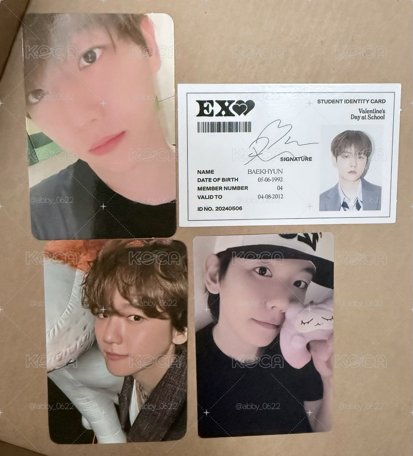 伯賢 Baekhyun小卡