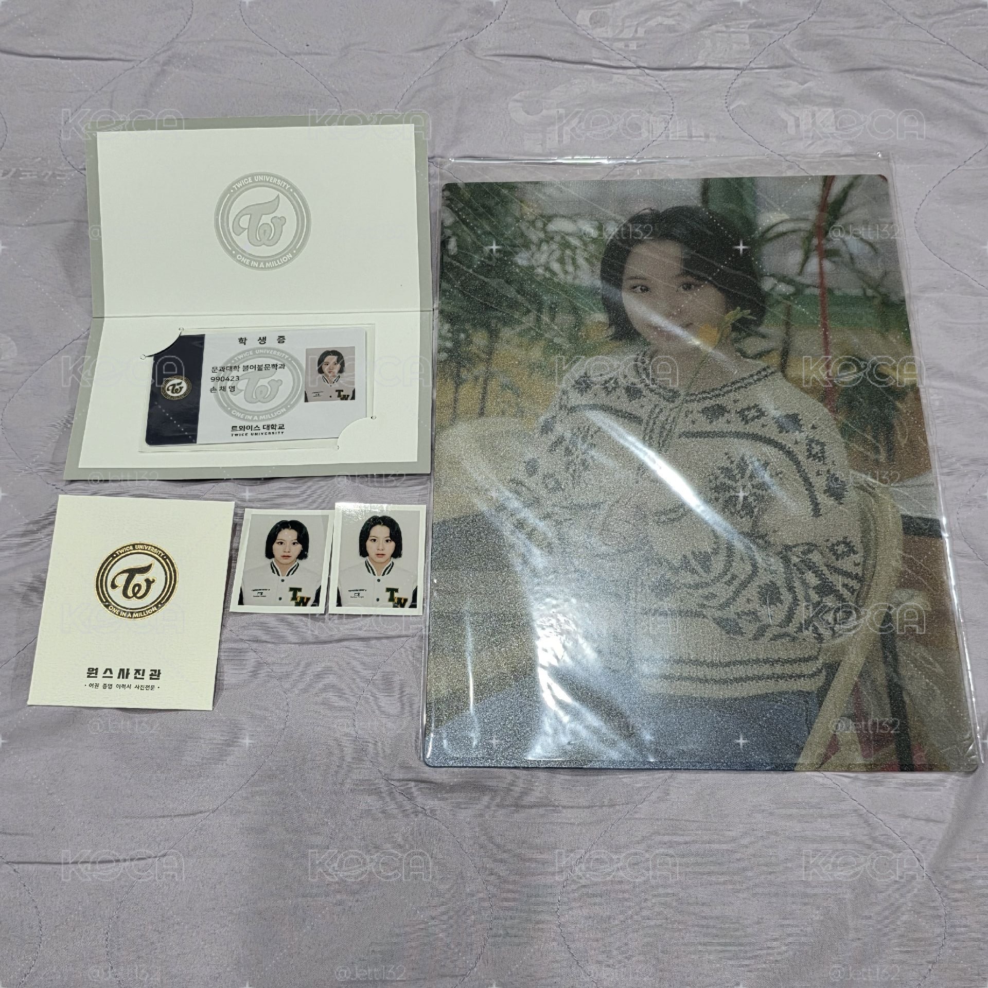 TWICE 彩瑛 UNIVERSITY 證件資料夾組