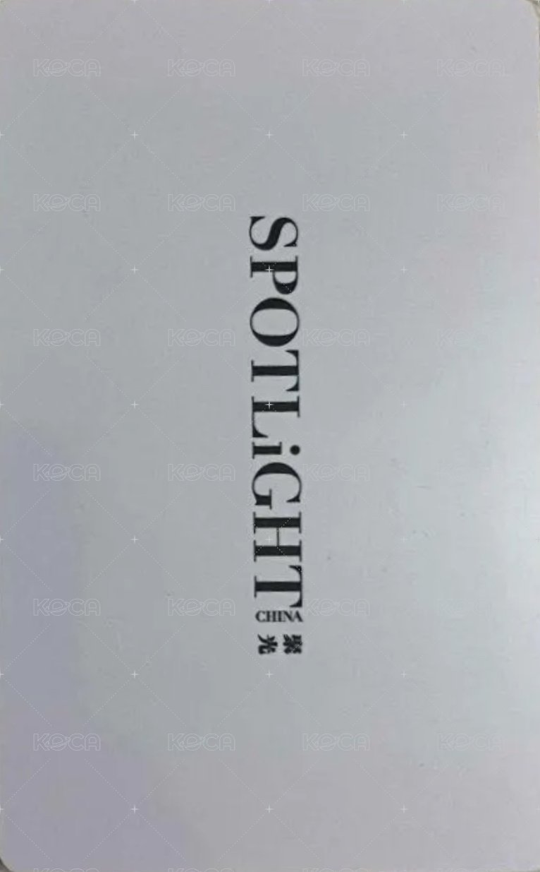SPOTLiGHT 聚光 雜誌卡  背面