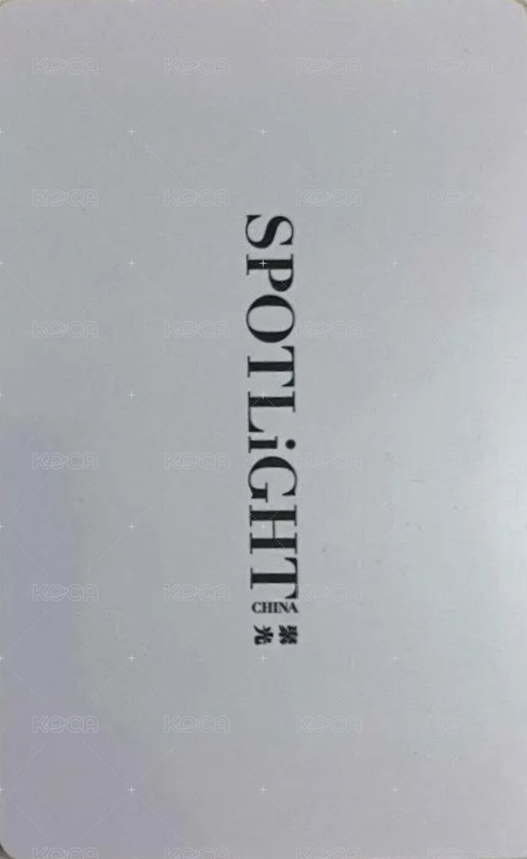 SPOTLiGHT 聚光 雜誌卡  背面