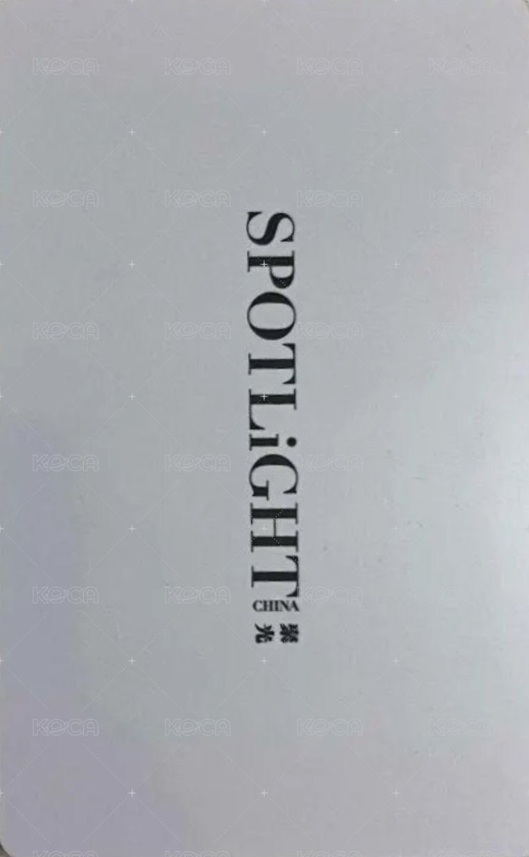 SPOTLiGHT 聚光 雜誌卡  背面