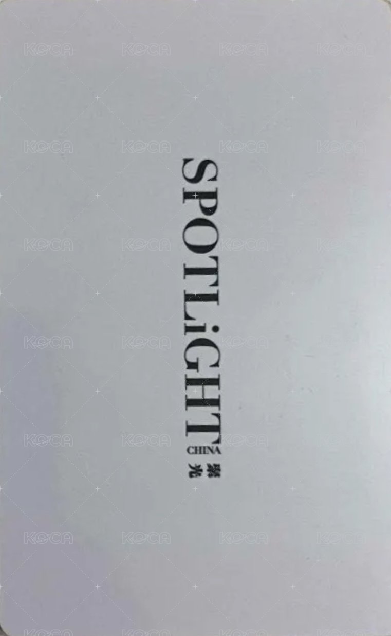 SPOTLiGHT 聚光 雜誌卡  背面