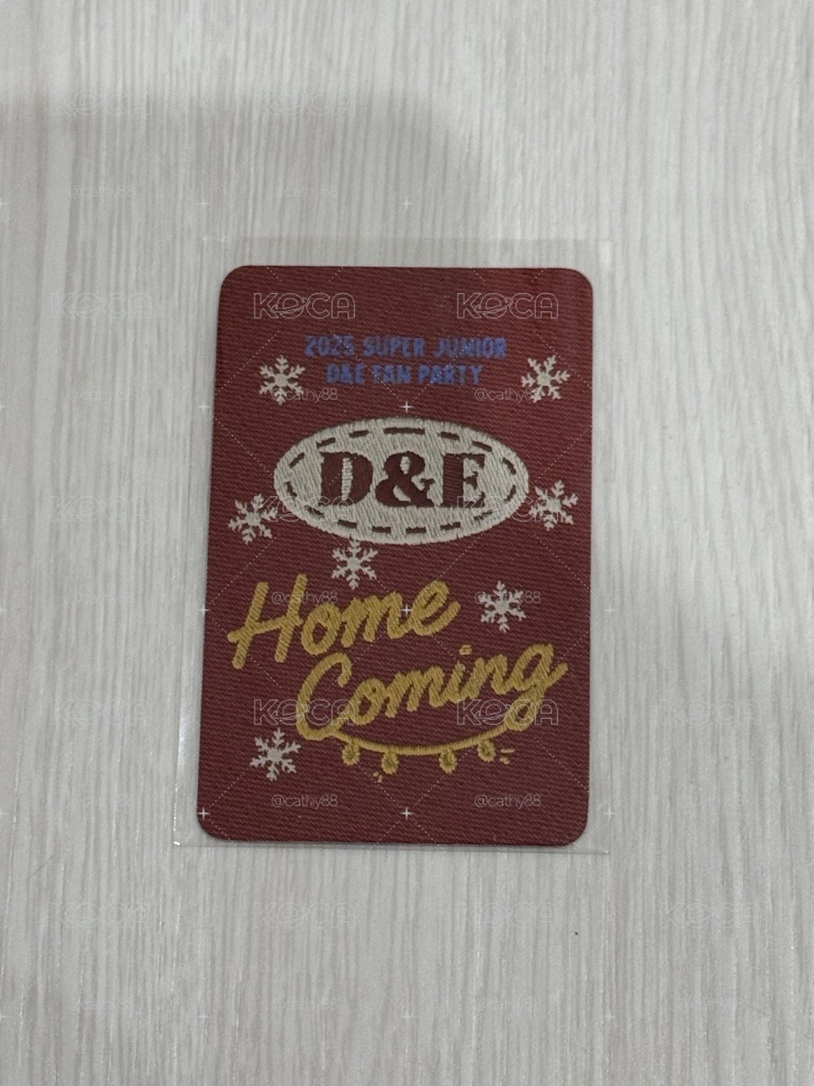 SUPRJUNIOR D&E 聖誕FM入場卡