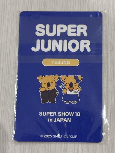 SUPERJUNIOR 藝聲日週小熊餅乾卡