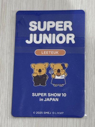 SUPERJUNIOR 利特 日週小熊餅乾卡