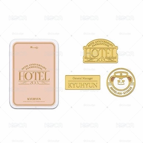 全新 圭賢 KYUHYUN 徽章 20週年FM HOTEL203