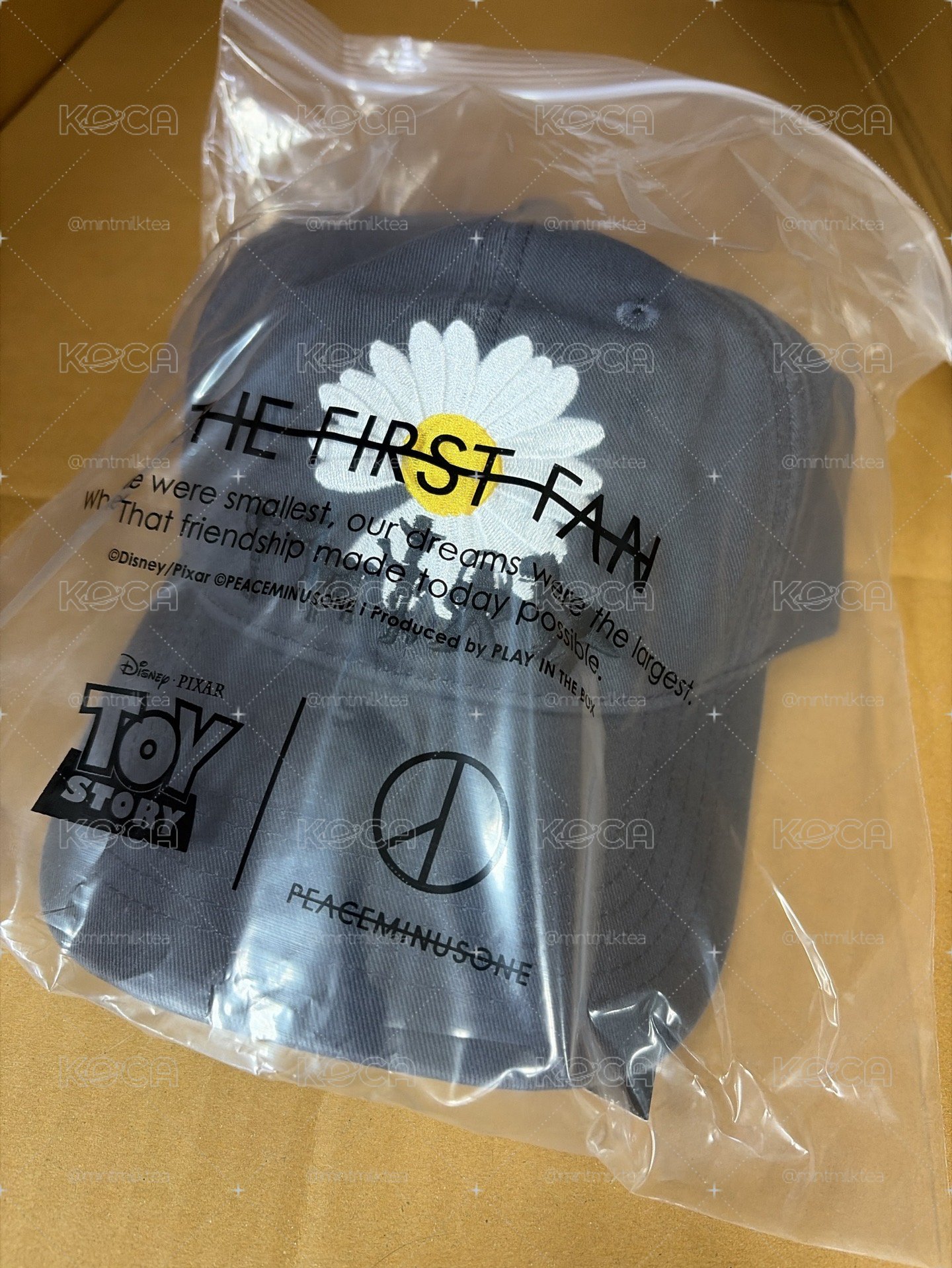 玩具總動員 THE FIRST FAN 棒球帽 灰色