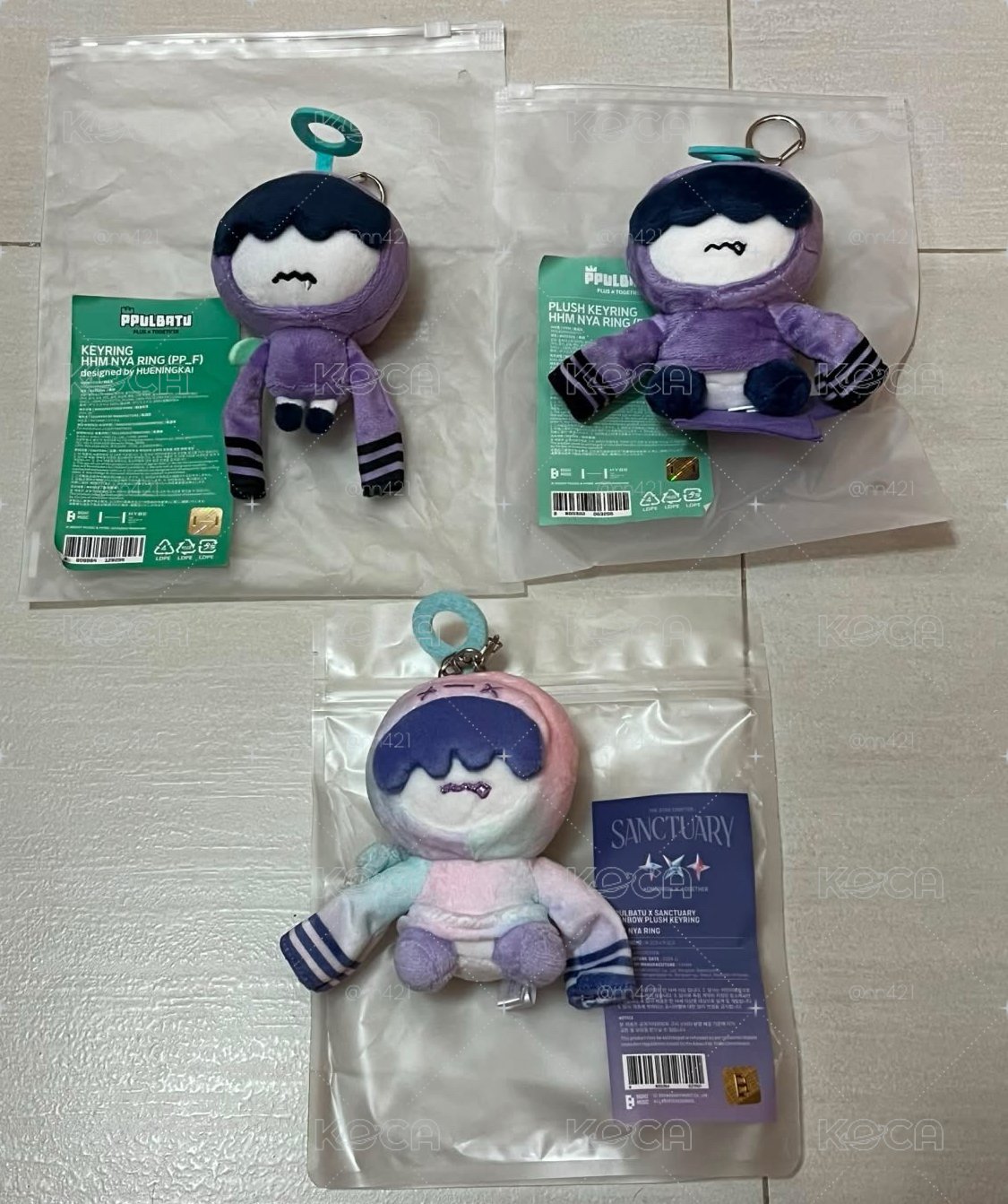 全新原皮哼呀寧+彩娃+坐姿 凱卡盤