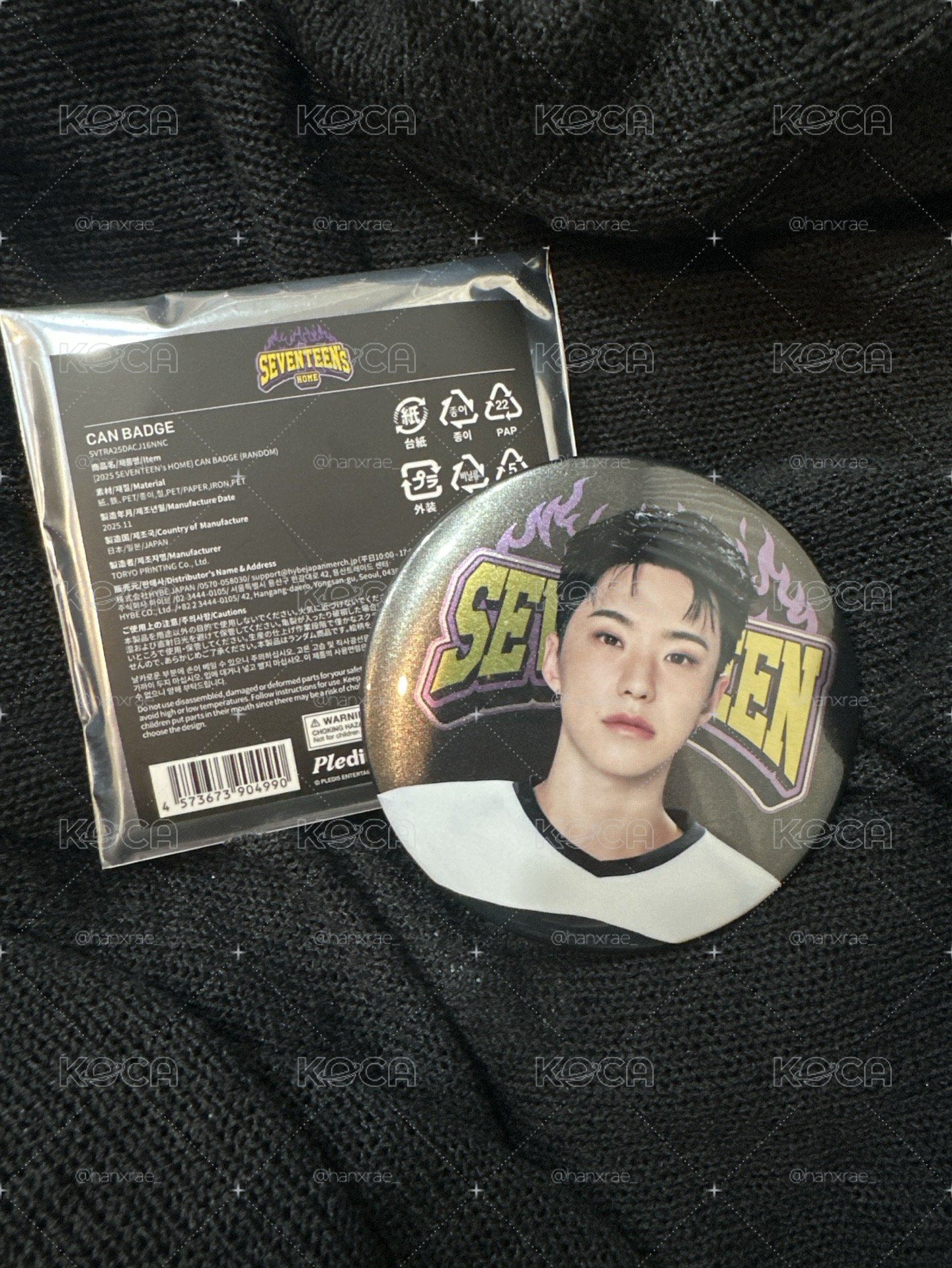 20元起標 2025 SEVENTEEN’s HOME 徽章 榮 HOSHI
