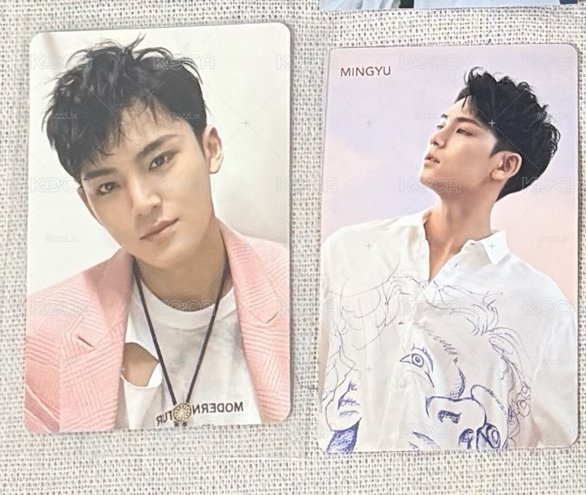 SEVENTEEN  MINGYU fallin flowers 落花 通常盤小卡 HMV 特典卡 兩張