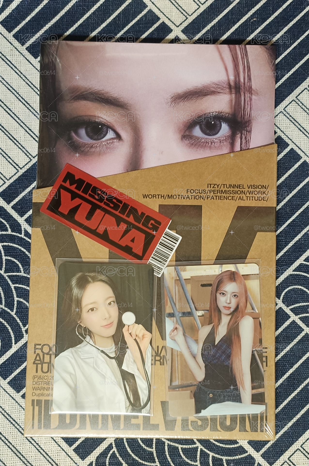 itzy 娜未拆單封 sw幸運卡 隨卡