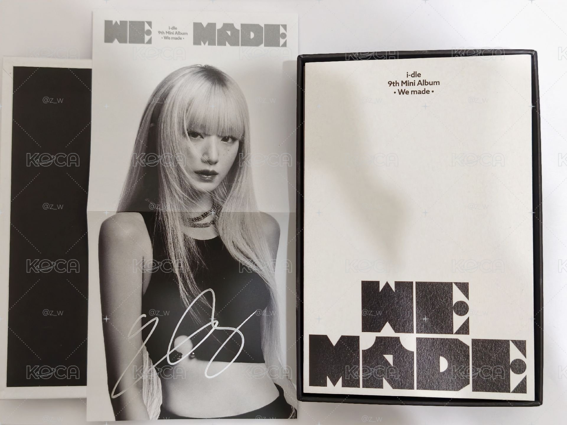 i-dle 美網親簽-刷 已拆全專