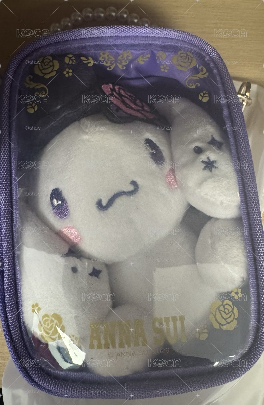 Anna Sui X 三麗鷗 聯名珍珠娃包（大耳狗款）