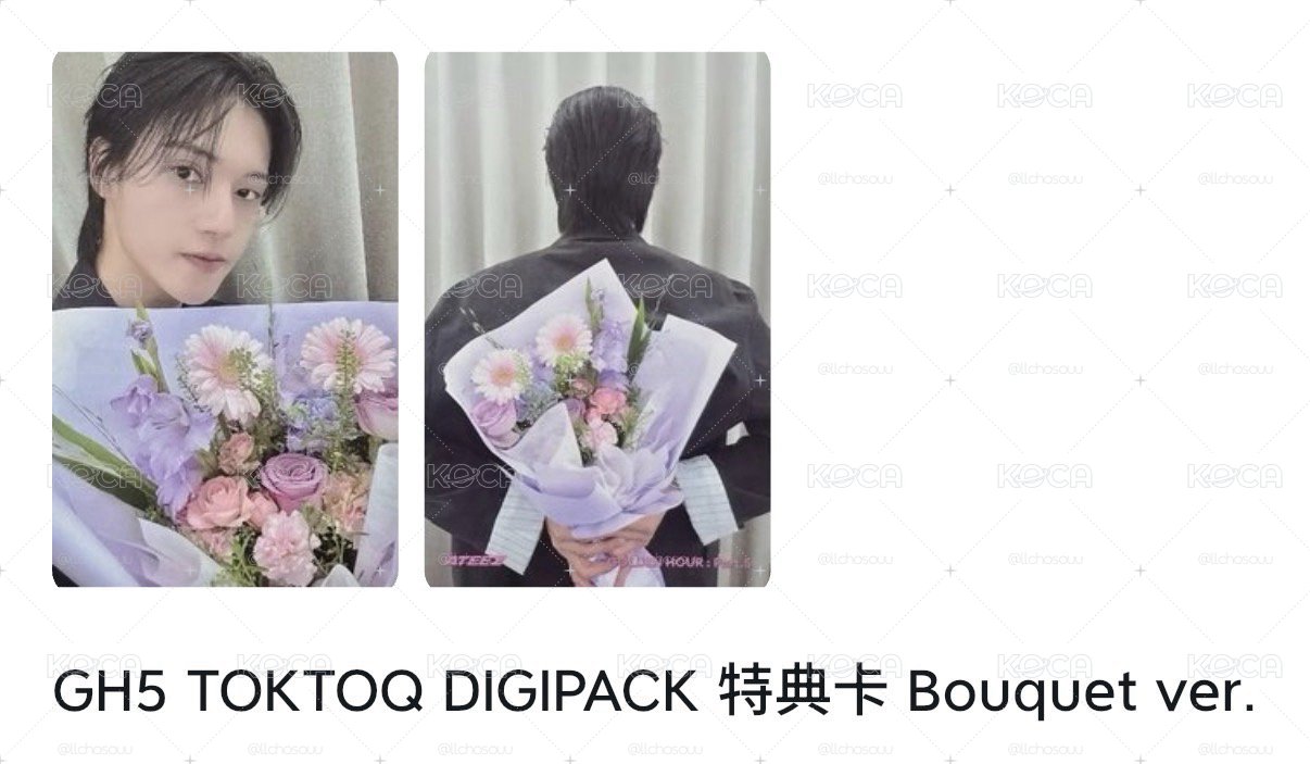 TOKTOQ 花束雙面卡含單封 榮