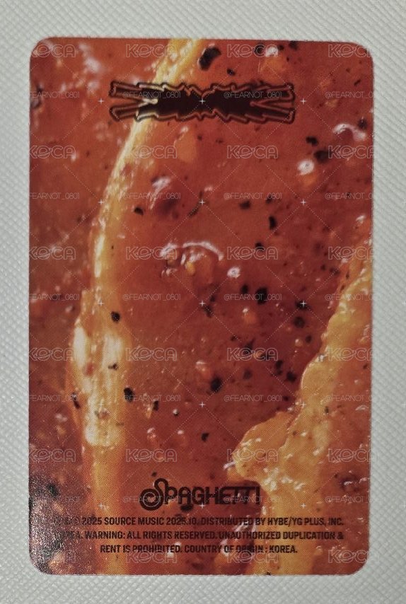 允真Spaghetti專輯小卡