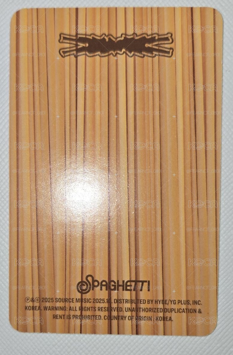 恩採Spaghetti專輯小卡