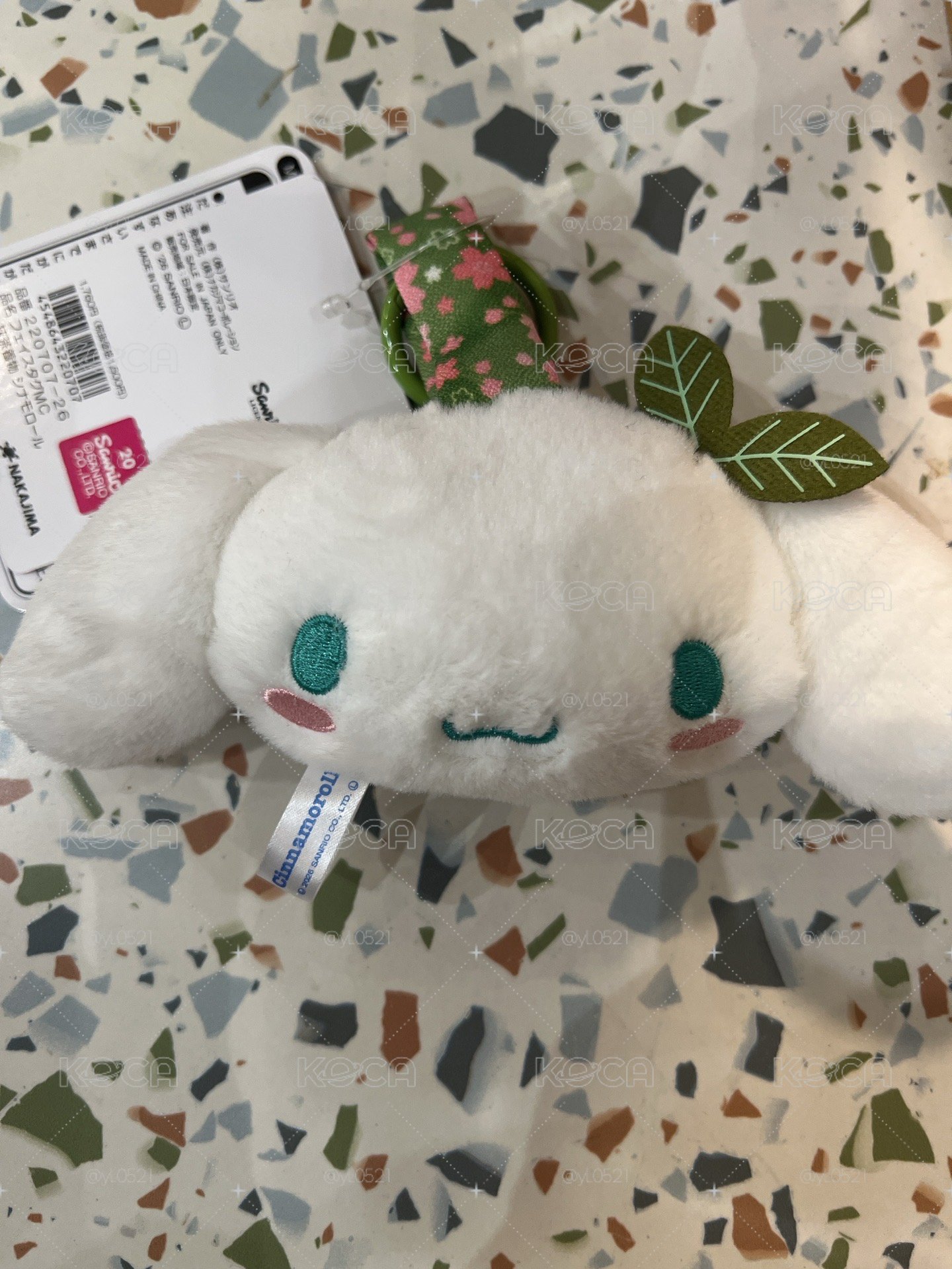 日本🇯🇵三麗鷗 抹茶和服臉部造型吊飾