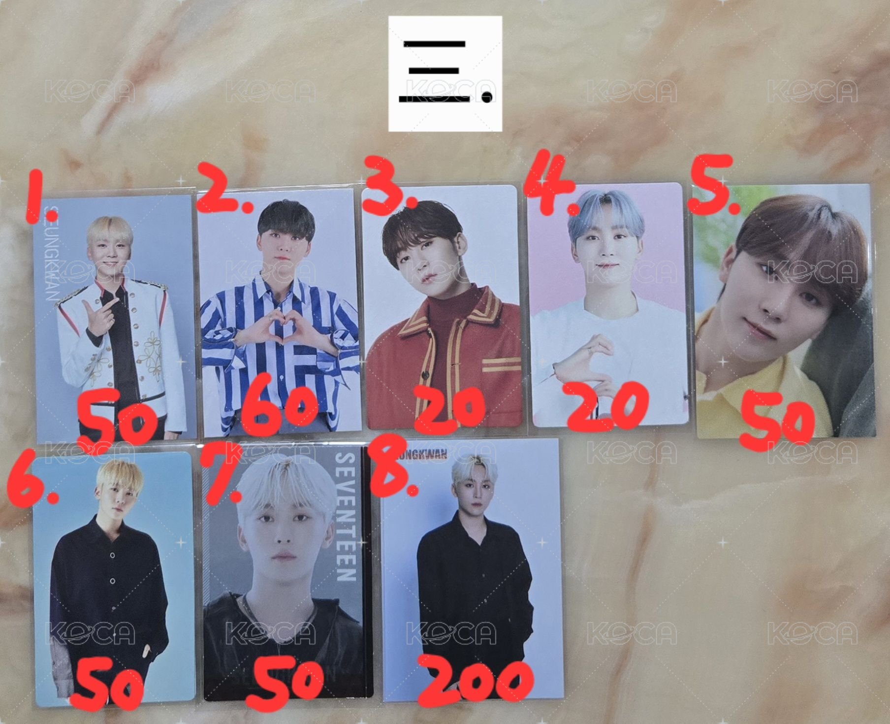寛 seungkwan 小卡區三