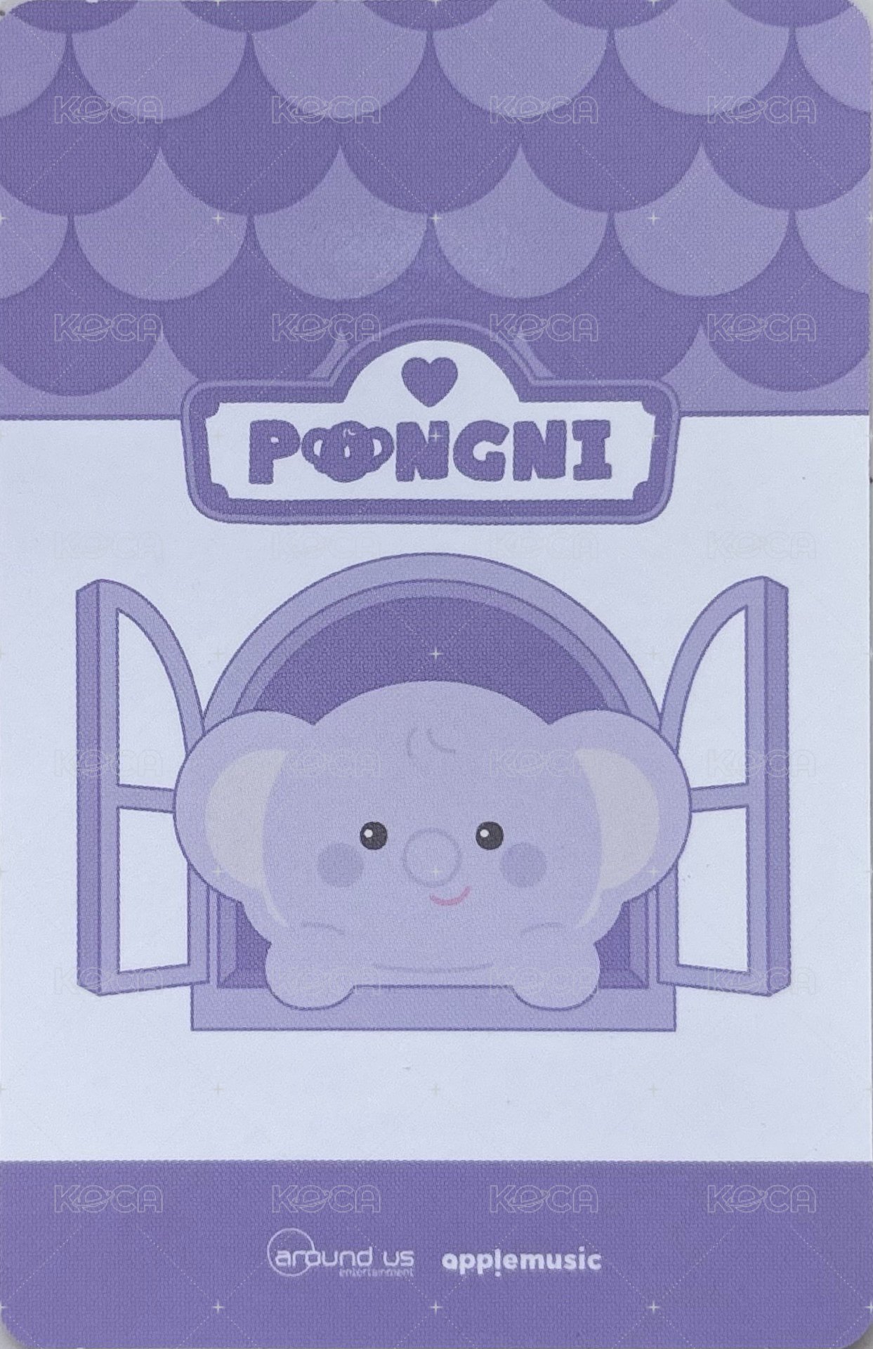 官方娃娃 周邊卡  背面