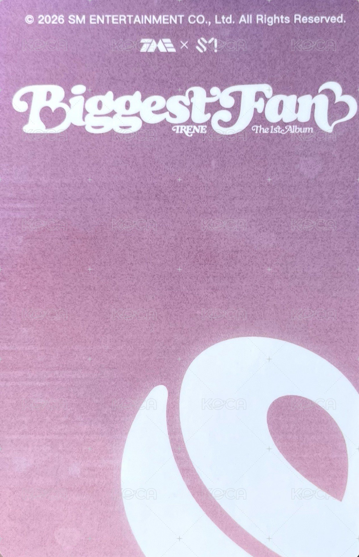 Biggest Fan QQ音樂 二星 星光卡  背面