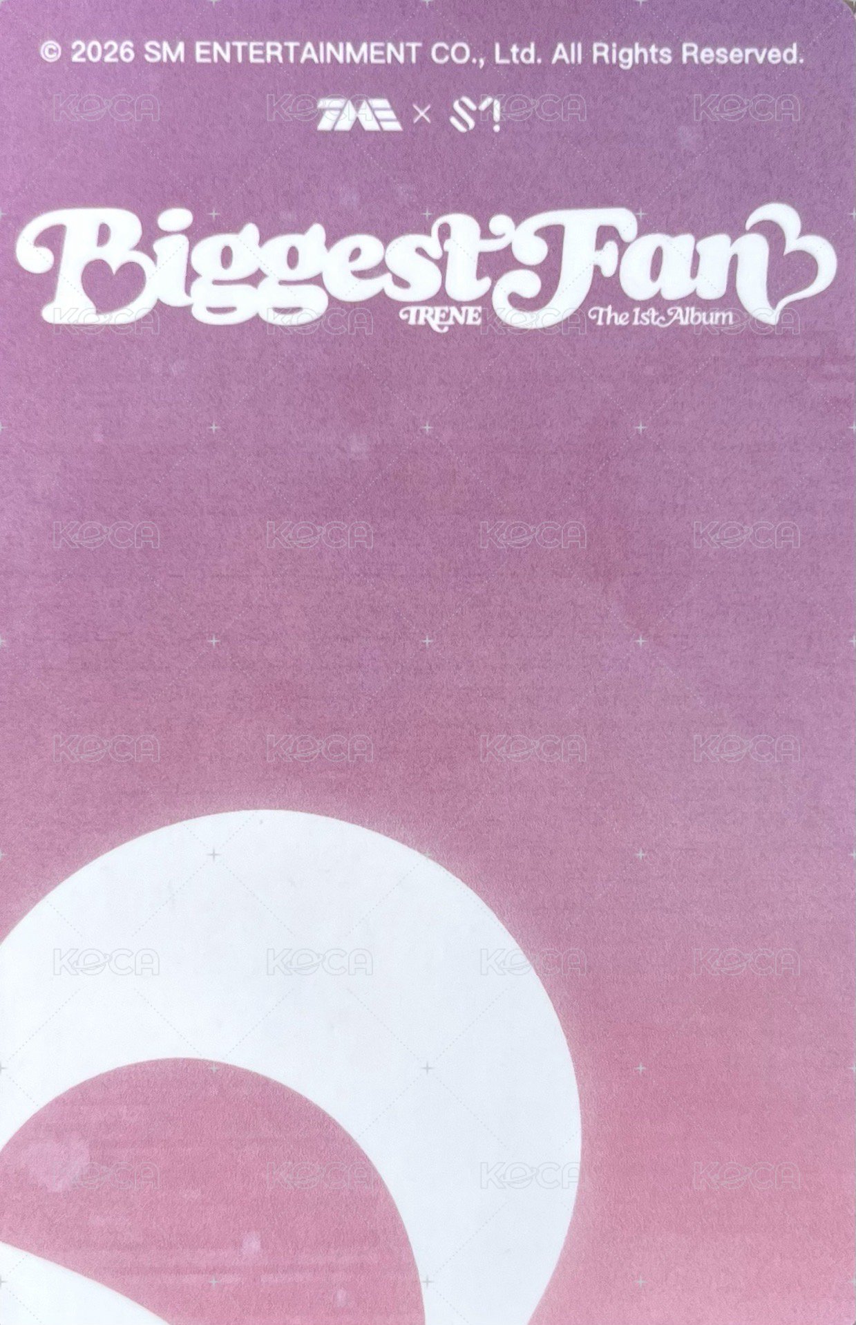 Biggest Fan QQ音樂 二星 星光卡  背面