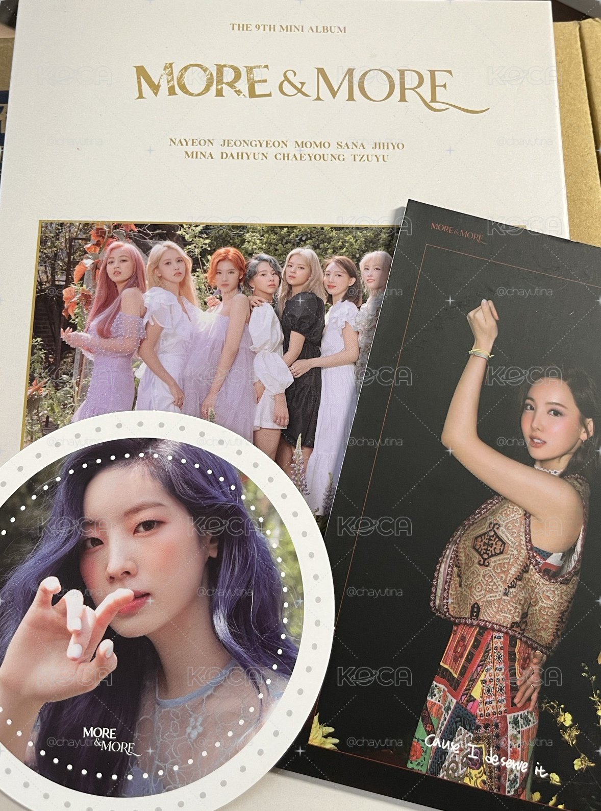 TWICE專輯小卡