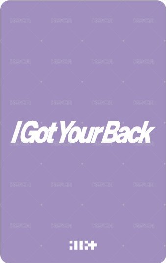 I Got Your Back 日咖 日巡紀念 幸運卡  背面