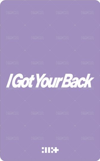 I Got Your Back 日咖 日巡紀念 幸運卡  背面