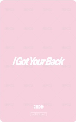 I Got Your Back 環球 日巡紀念 幸運卡  背面