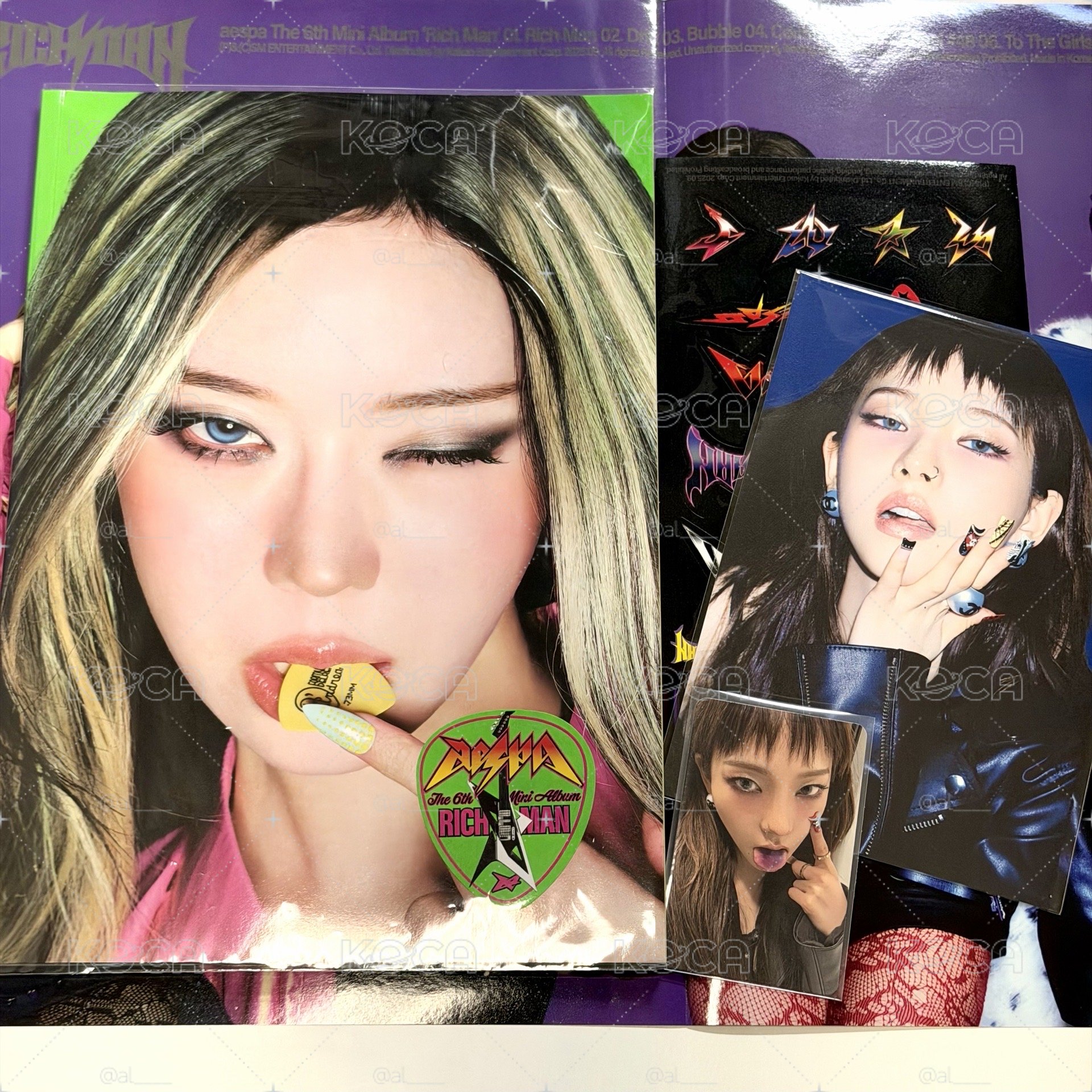 aespa RICHMAN ENERGY Ver. (Winter) Karina 明信片 Karina 專輯小卡