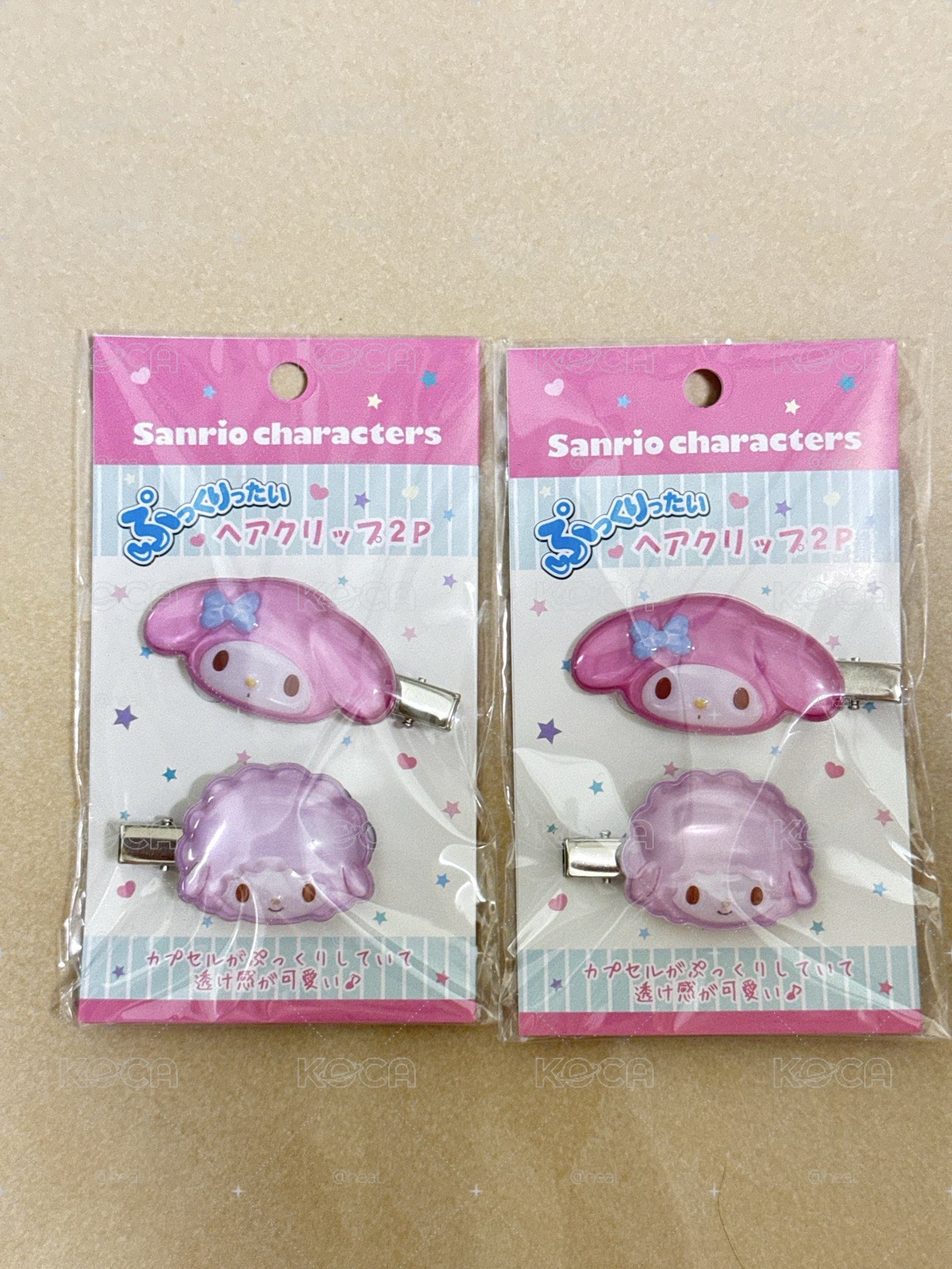 美樂蒂彼安諾水晶果凍髮夾