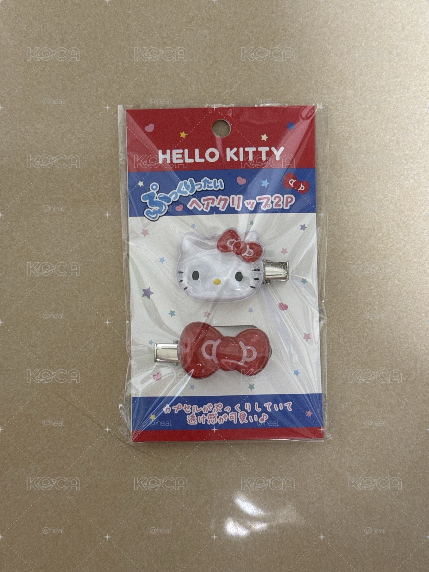 Hello Kitty水晶果凍髮夾