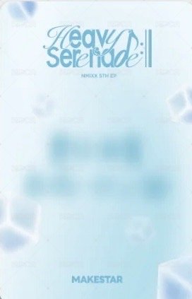 Heavy Serenade ms 11.0 上海 簽售卡 冰塊 背面