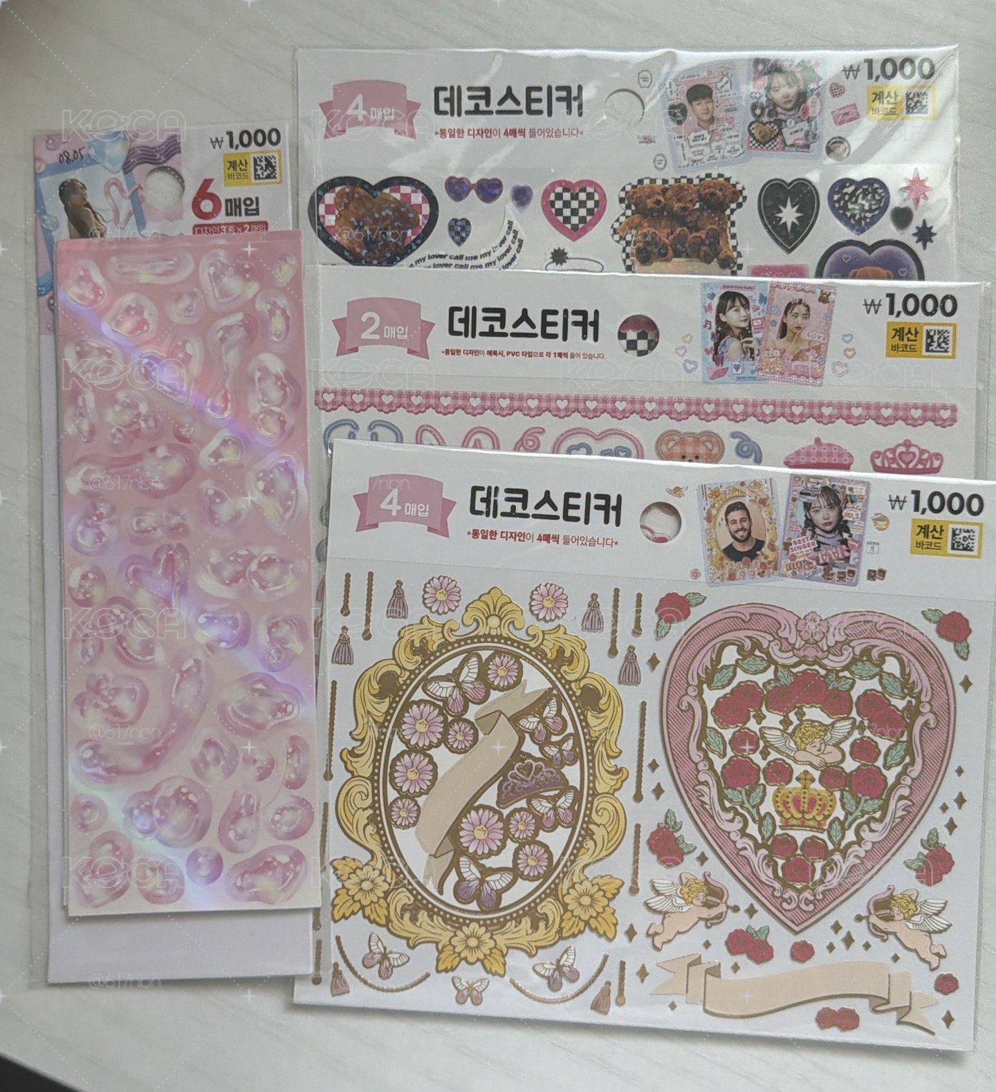 韓國大創 卡套裝飾 包裝貼紙