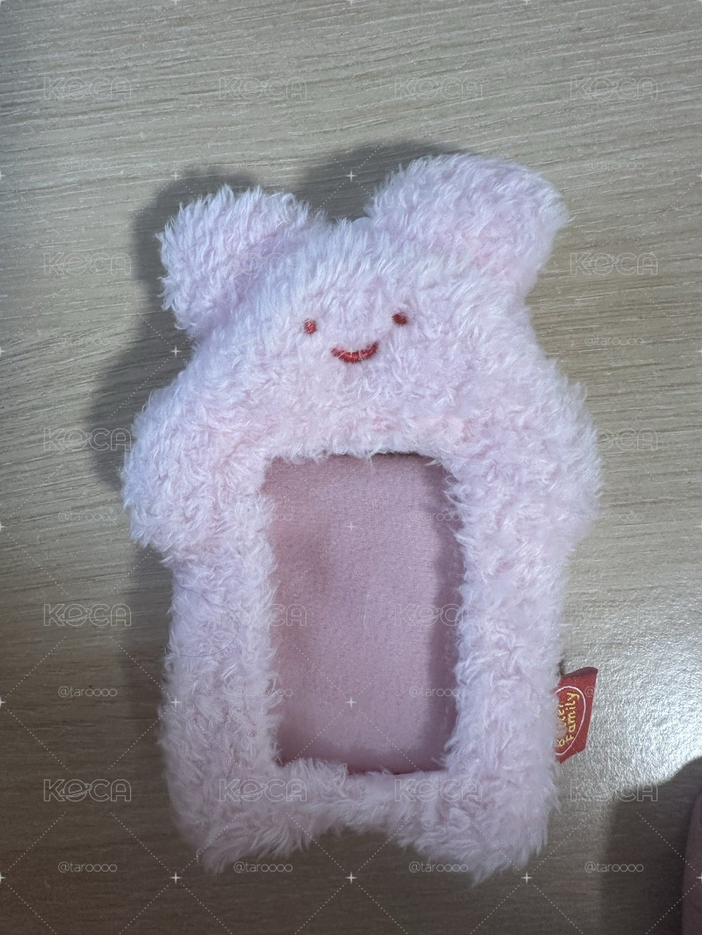 butter family 粉紅兔絨毛卡套💗