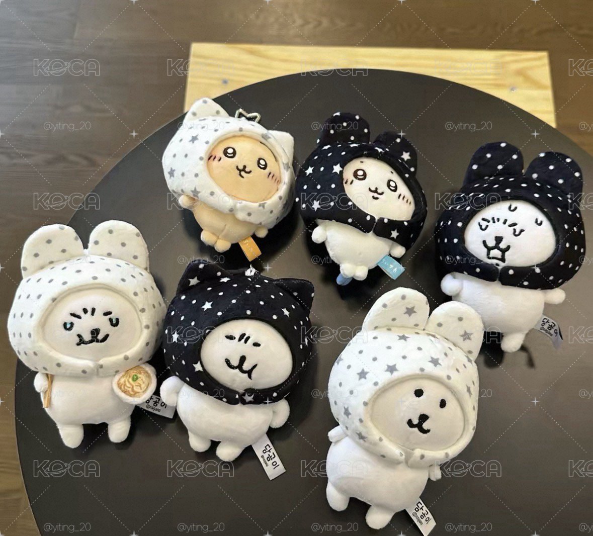 星星 波點 貓耳兔耳  10cm娃頭套