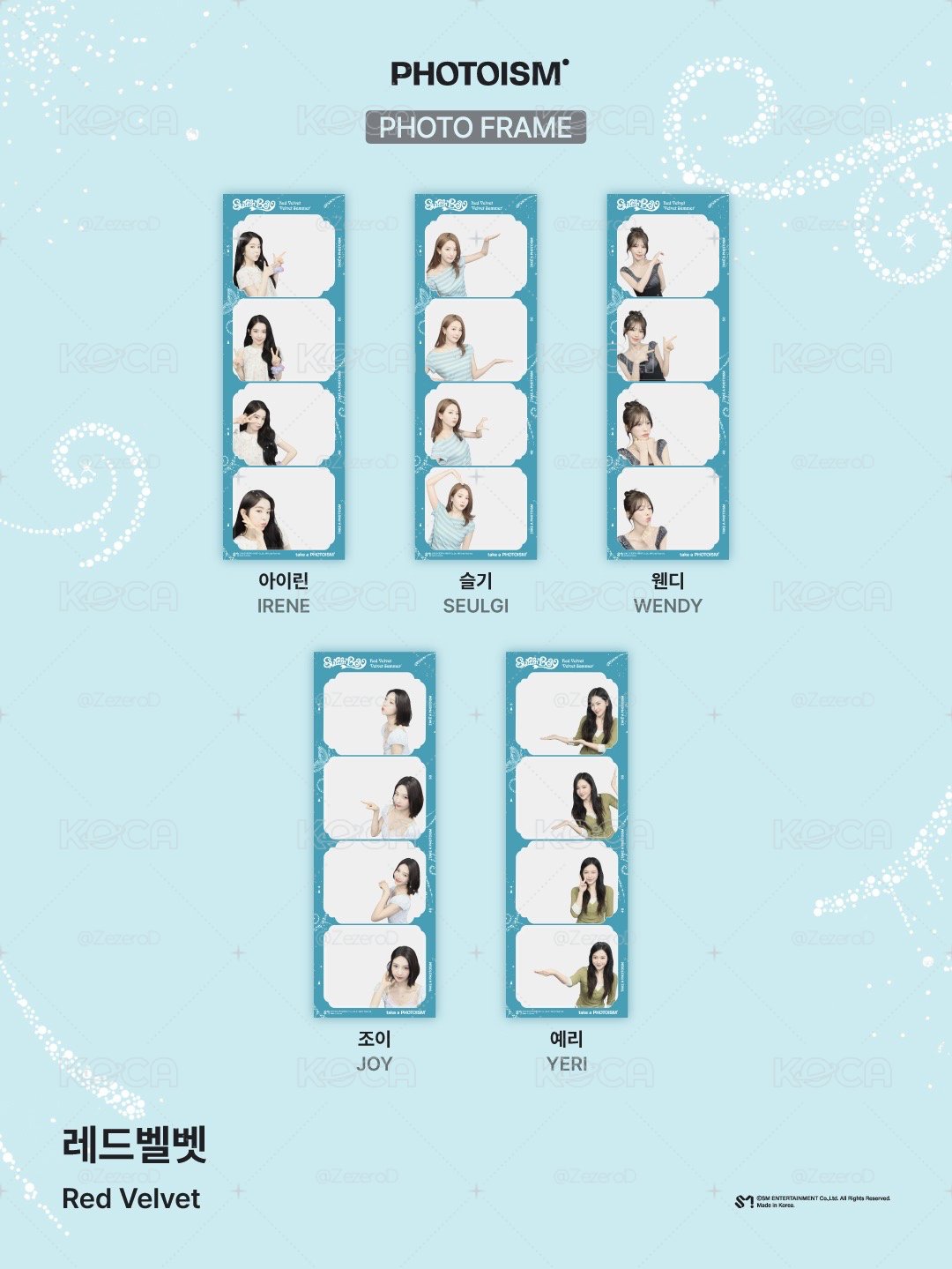 Red Velvet  X photoism 人生四格卡 代印 1組兩張