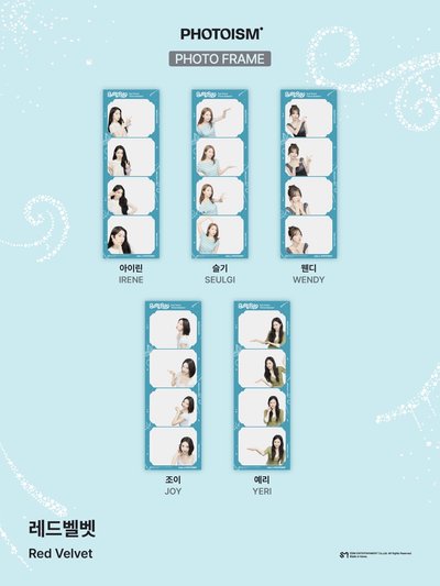 Red Velvet  X photoism 人生四格卡 代印 1組兩張