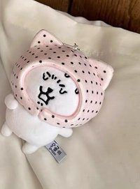 粉色波點貓耳