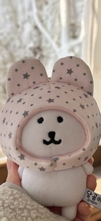 粉色星星兔耳