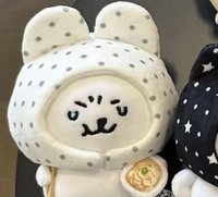 白色波點兔耳