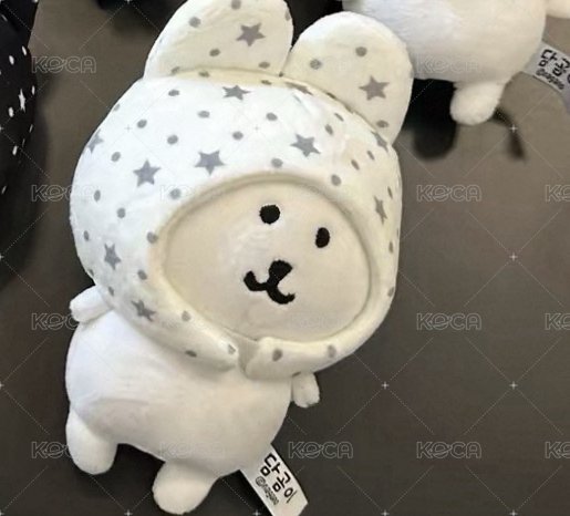 白色星星兔耳