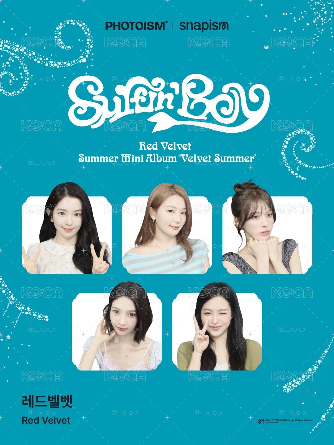 Red Velvet X PHOTOISM代印