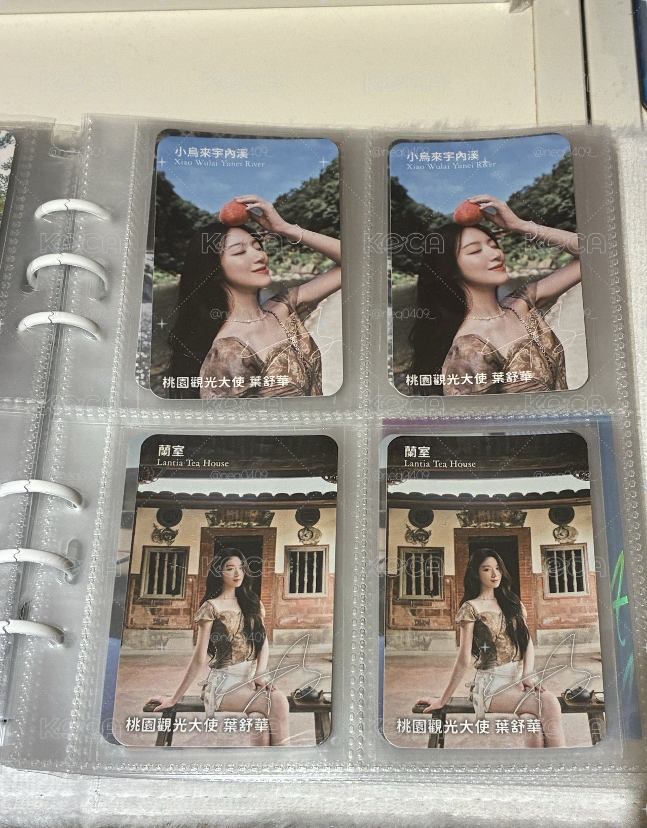 舒華桃園觀光大使代言小卡
