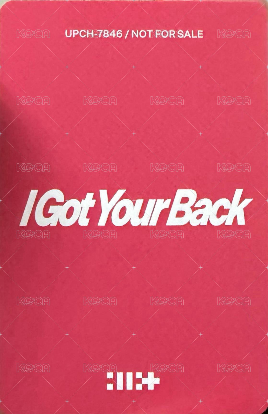 I Got Your Back 單封 專輯卡  背面